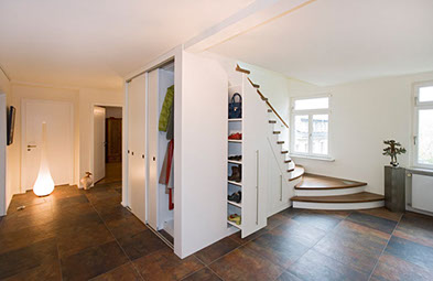 Garderobe mit sitzbank